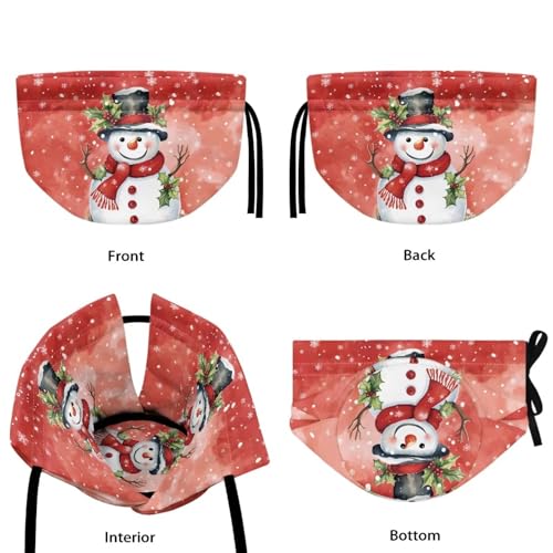 Image of Christmas Snowmen Snowflake Teapot Cozies Breakfast Warmer Portable Easy to Clean Fabric Tea Pot Cover Insulation and Keep Warm for Home Kitchen Table St. Parik's Day Decor