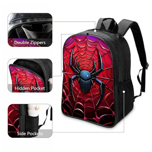 Mochila escolar de Spiders bolsa de lona impermeable y transpirable para estudiantes 3