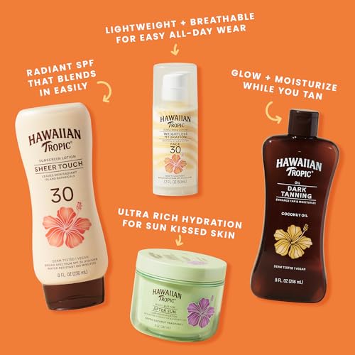 Hawaiian Tropic Weightless Hydration Lotion Sunscreen SPF 30, 6 Fl Oz Twin Pack, Oil Free Sunscreen, Hawaiian Tropic Sunscreen SPF 30, Oxybenzone Free Sunscreen, Body Sunscreen Pack, 6 Fl Oz each - image 6