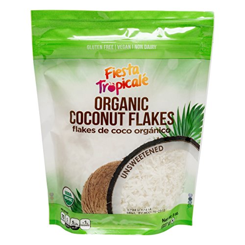 Shredded Coconut Flakes Organic Unsweetened Desiccated Gluten-Free Sugar-Free, Great for Vegan Paleo Keto