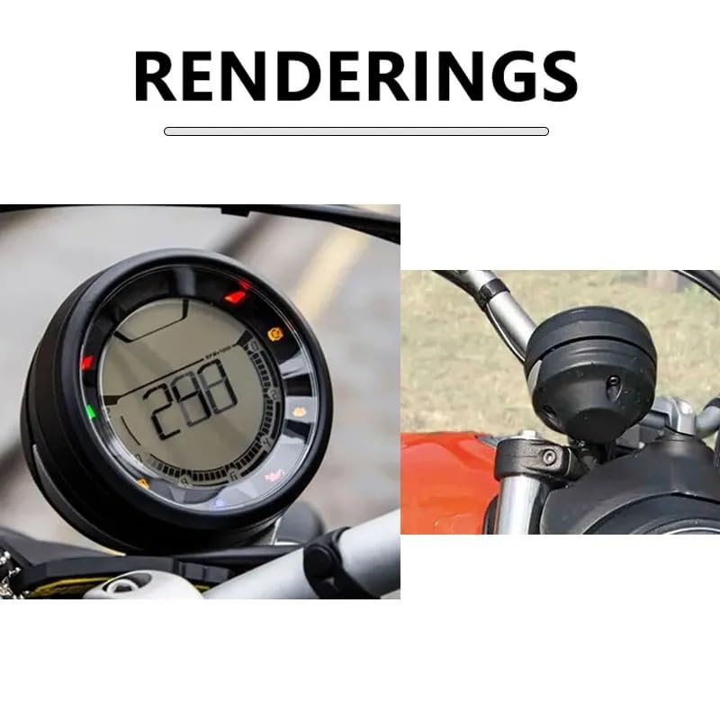 Odomètre boîtier coque adapté pour Ducati 400 800 Scrambler - 3