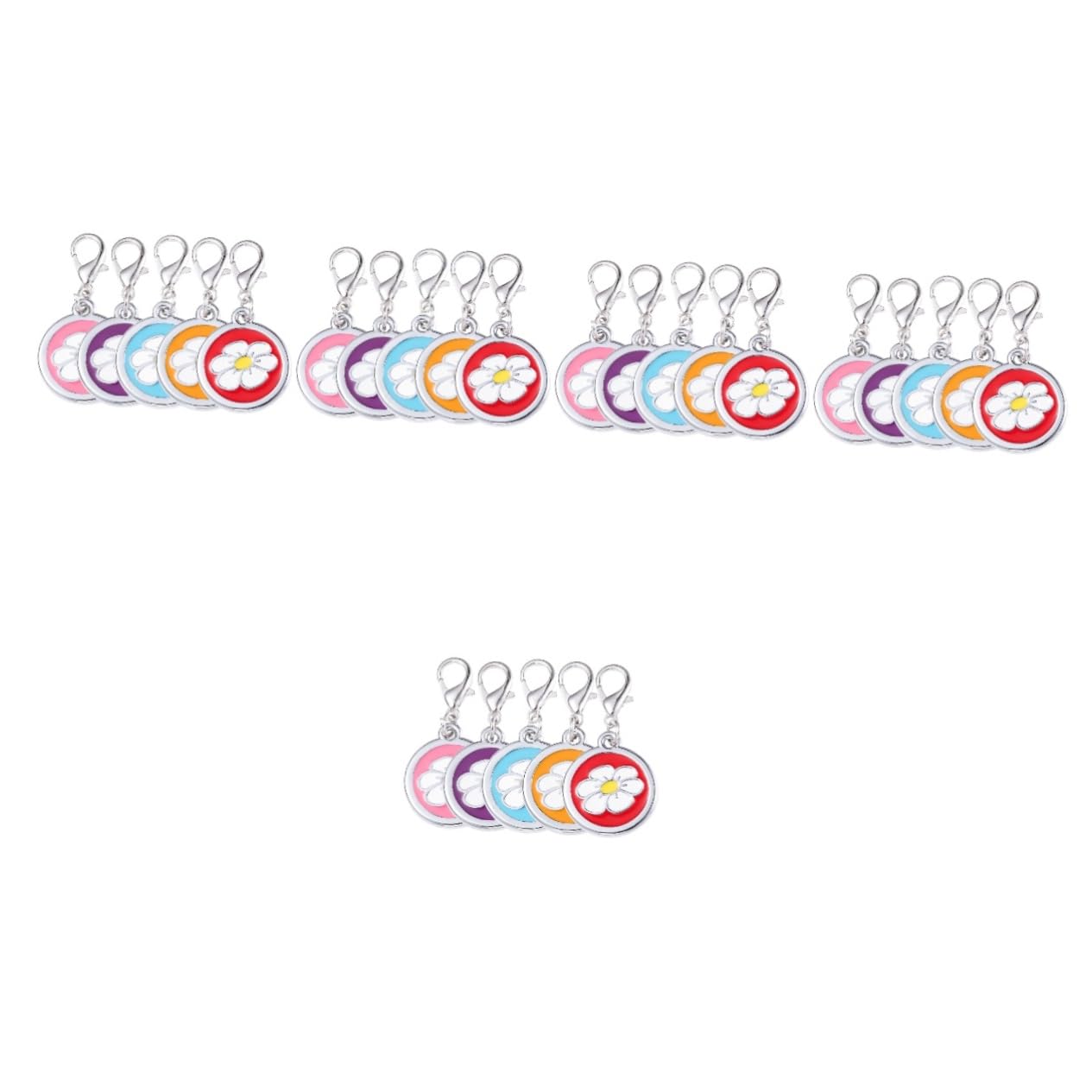 ifundom 5 Set Targhette Identificative Per Telefono Medagliette Decorative Accessori Per Collare Animali Domestici Design E Robusto Facili Da Installare E Sicure 5 Pezzi*5