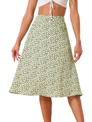 Skirt A-ligne femme Allegra K fluide avec coupe trapèze ajustée