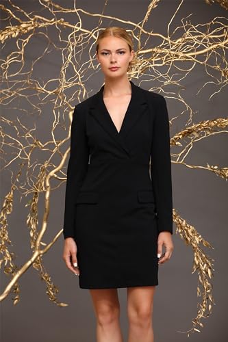 Maggy London Women's Long Sleeve Tuxedo Dress Wear to Work4