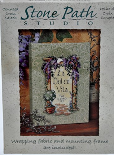 Stone Path Studio Counted Cross Stitch - La Dolce Vita The Good Life La Bella Vie