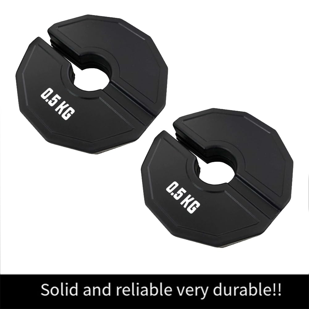 Disques Fractionnaires Ziiphon 0,25 Kg En Caoutchouc – Lot De 2, Diamètre 35 Mm, Pour Kettlebell Et Barre Olympique