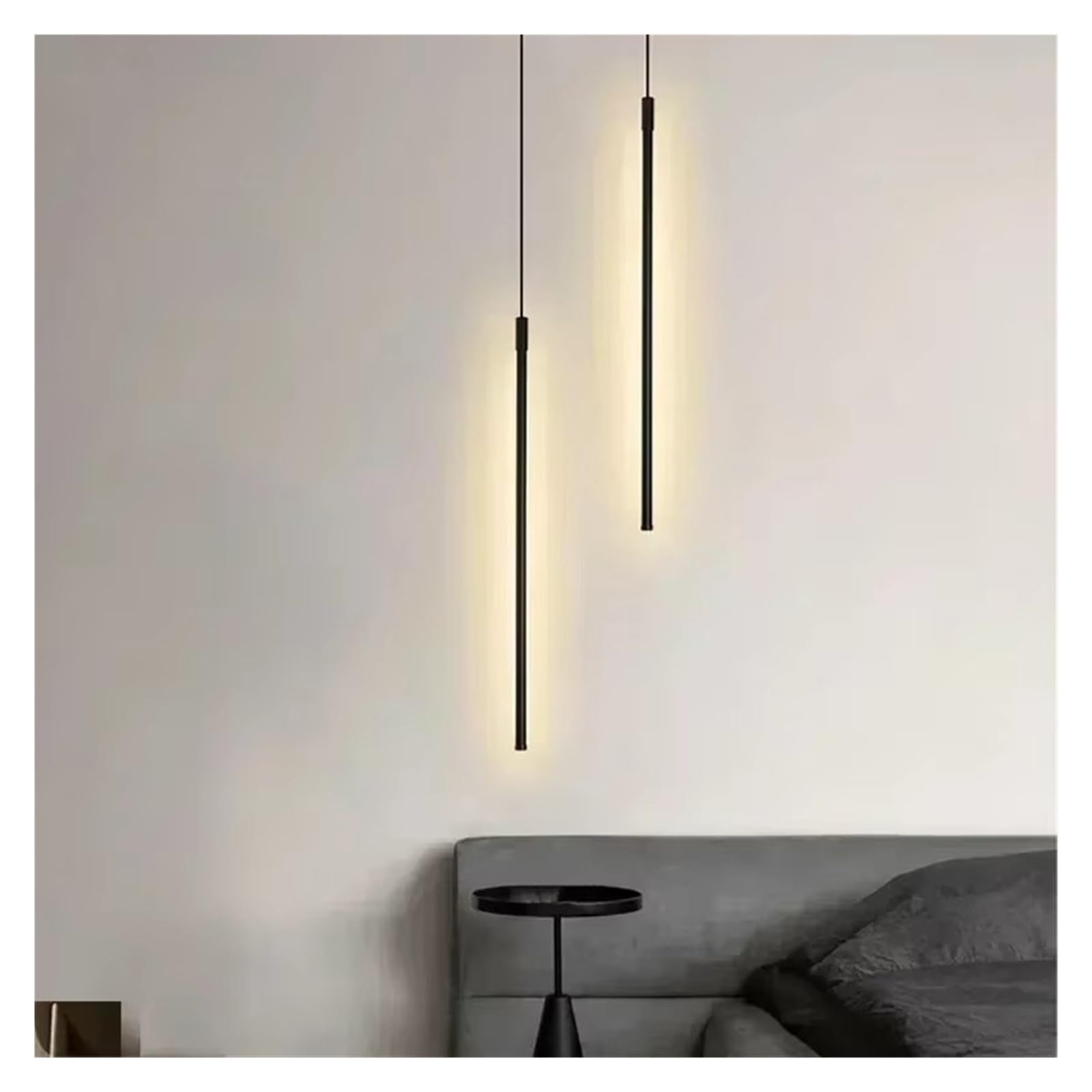 Moderne de a Sospensione a LED per Sala da Pranzo, Camera da Letto, Comodino, Dari di Sfondo, Dari di Cristallo (Bianco Caldo)