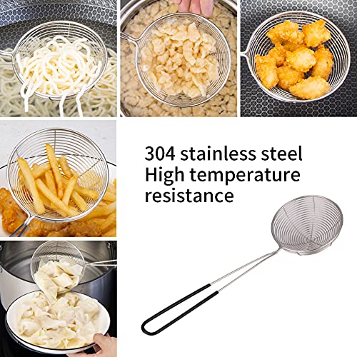Mlesi Premium Grade Stainless Steel Spaetzle Maker Widen Plastic Handle with Skimmer Spider Strainer Homemade Egg Noodle Dumpling Perfect Sized for pots and Pans Making Tool by Mlesi - Used condition - Image 5