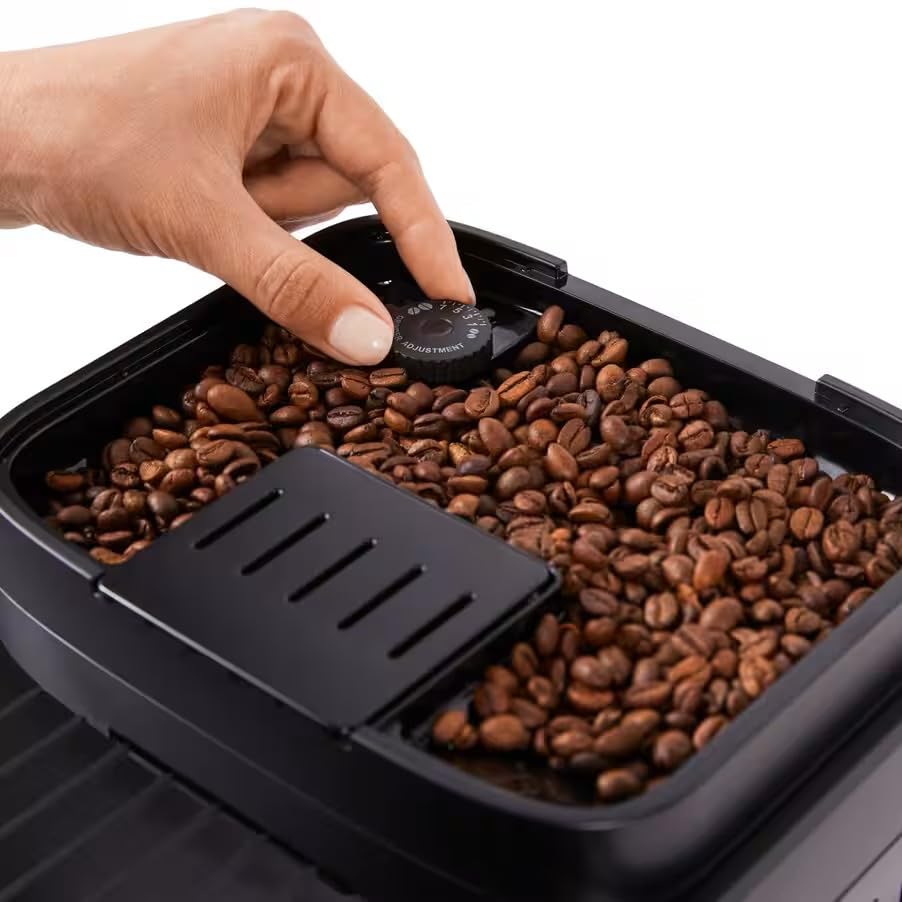 De'Longhi Magnifica Duo ECAM330.80.BXB Macchina per espresso automatica, 20 tipi di bevande calde e fredde, 2 caraffe per latte con tecnologia Latte Crema (Hot & Cool), macinino in acciaio inox, 1450