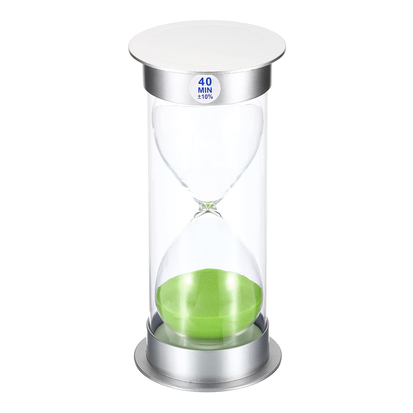 Minuteur sablier 40 minutes PATIKIL vert avec protection plastique pour cuisine