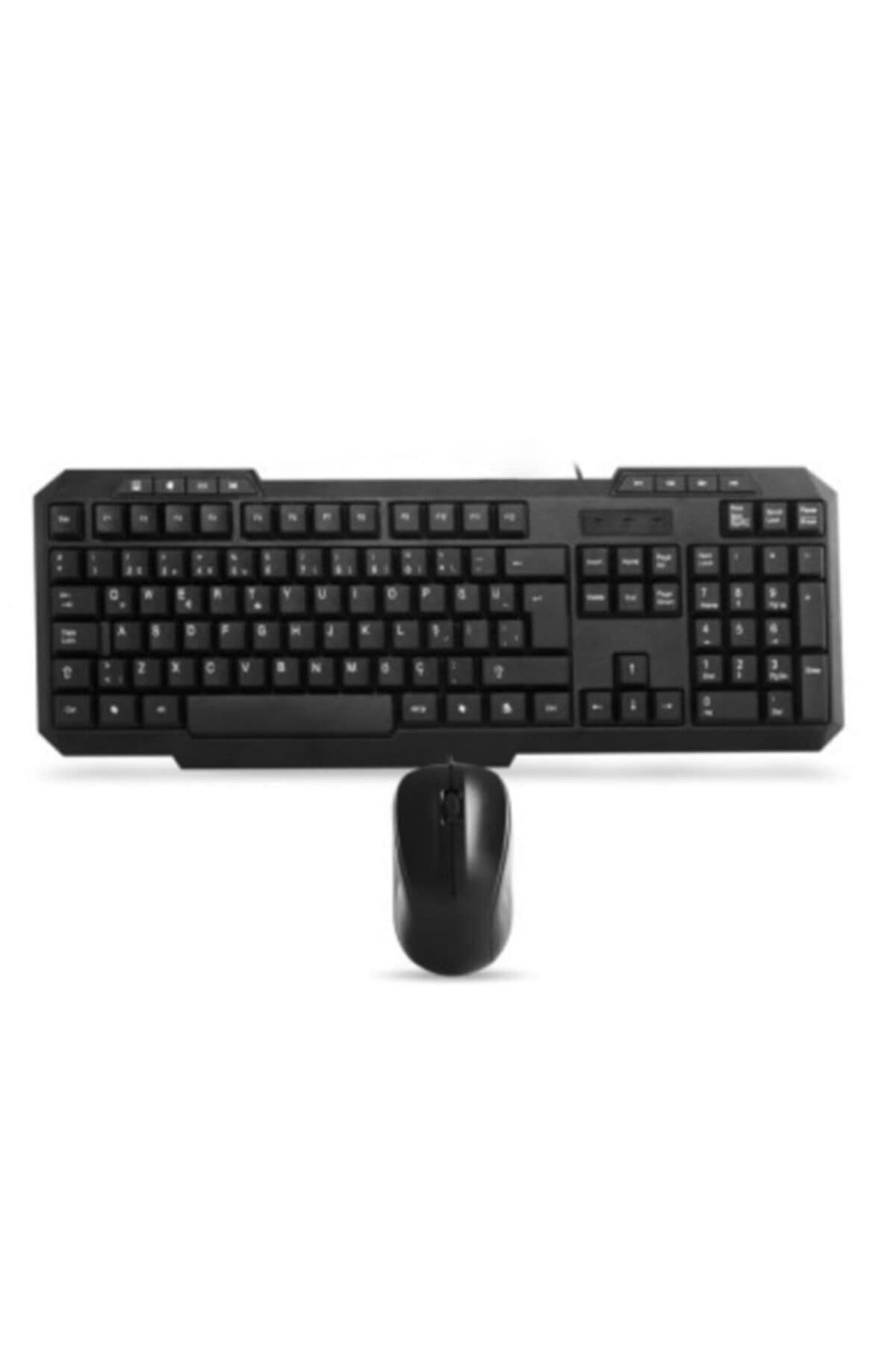 Everest KM-1435 Siyah Usb Oyuncu Q Multimedia Klavye + Mouse Set