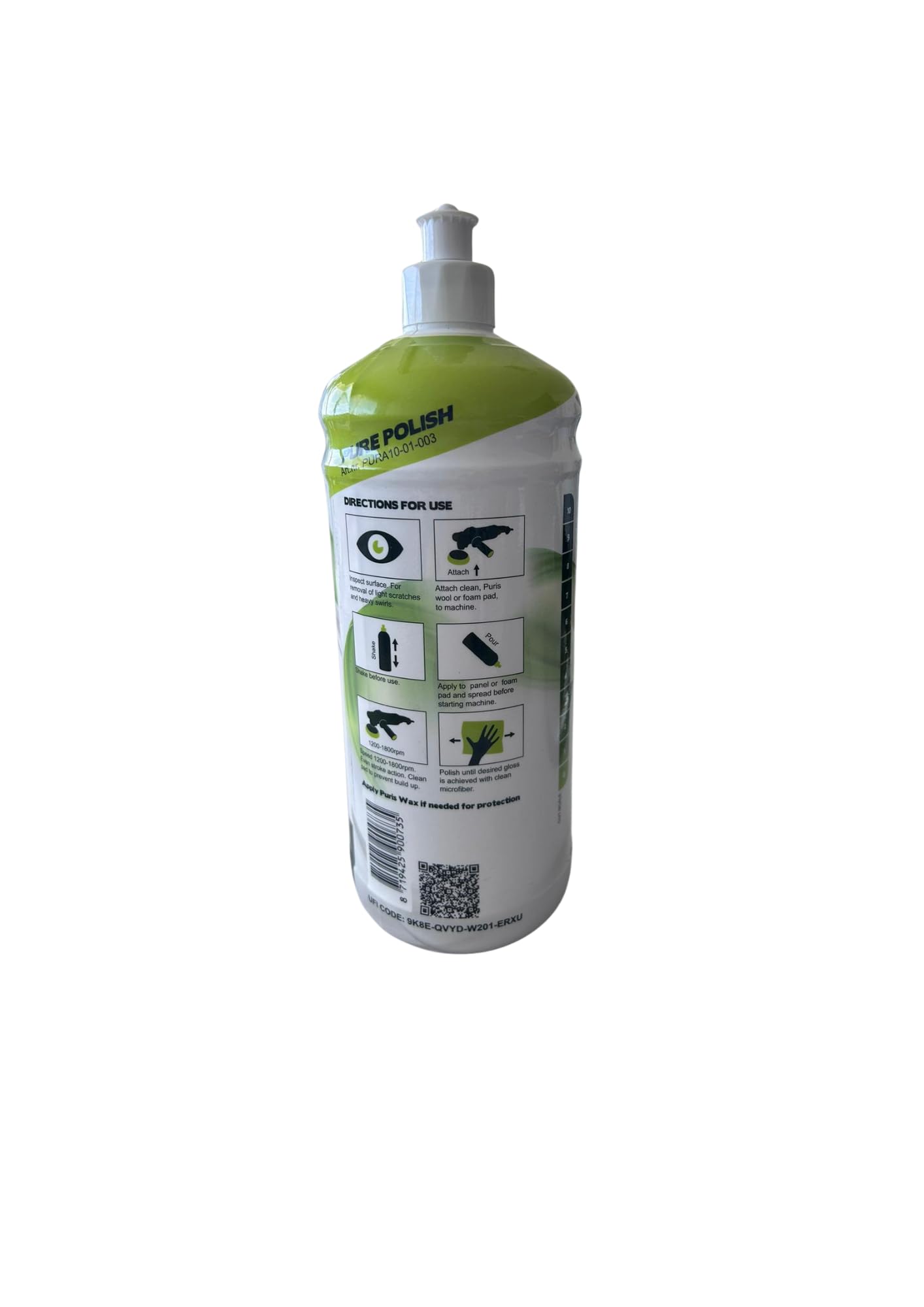 A10 Pure Polish - PULIMENTO Profesional. Ideal para Eliminar hologramas y arañazos de la carrocería de vehículos. Abrillantador de Coches Profesional. Sin siliconas. Formato 1kg