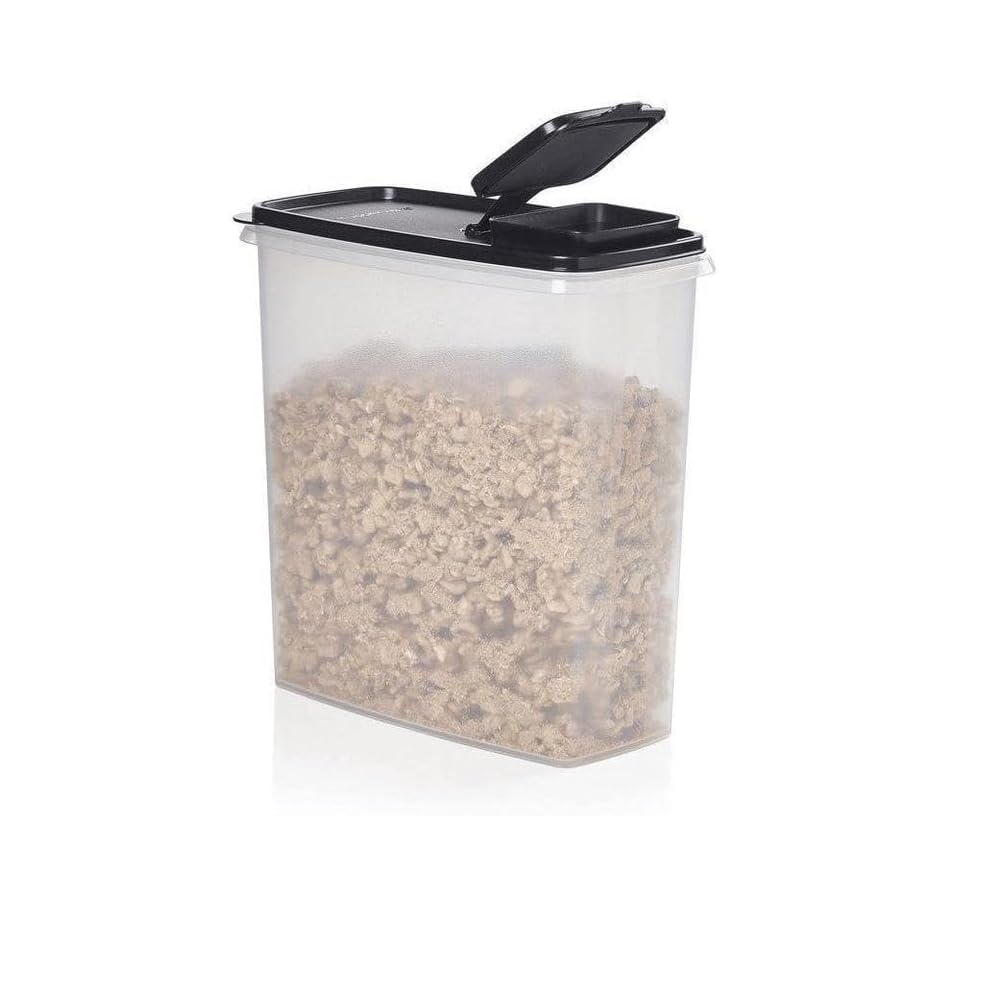 Tupperware Eidgenosse Ovale Eidgenossen Contenitore compatto rettangolare per frigorifero modulare 2,8 litri nero trasparente 2800 ml XL farina zucchero pasta
