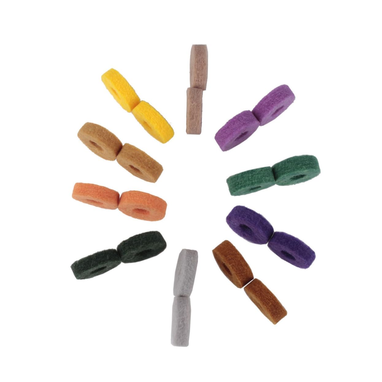 SUPVOX Drum Dampeners 20 Pcs Felt Washers for Bass Drum Cymbal Stand Felt Pads Protection