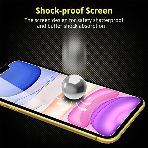 Image of UNBREAKcable Screen Protector for Compatible With iPhone 11 / Compatible With iPhone XR [2 Pack][Easy Installation Frame]Tempered Glass 2.5D Double Defense Premium Tempered Glass for Compatible With iPhone 11 / XR 6.1 inch [Anti-Scratch, Anti-Fingerprint, Bubble Free and Case-Friendly]