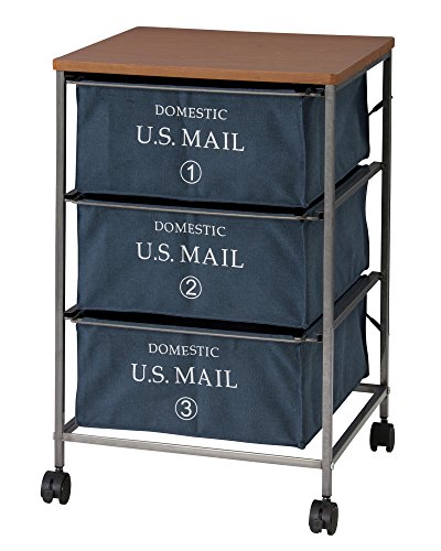 東谷 AZUMAYA USメールチェスト3段 ネイビー