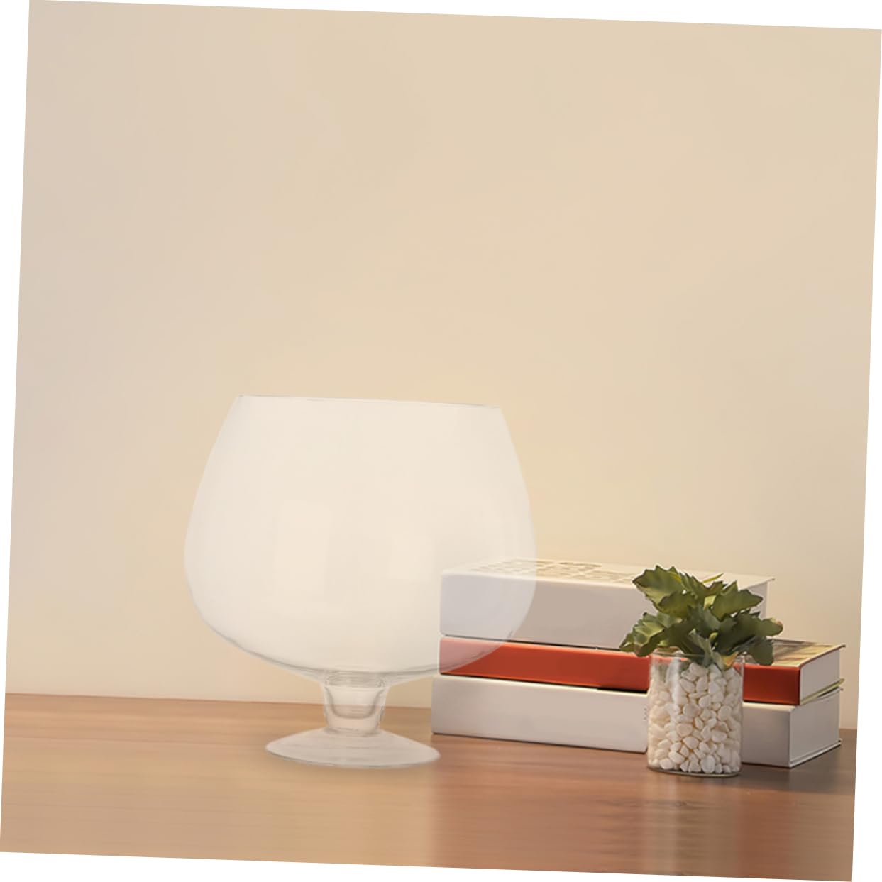ULTECHNOVO Pecera De Transparente para Sobremesa Acuario Pequeño para Peces Dorados y Plantas como Pecera Decorativa De Escritorios