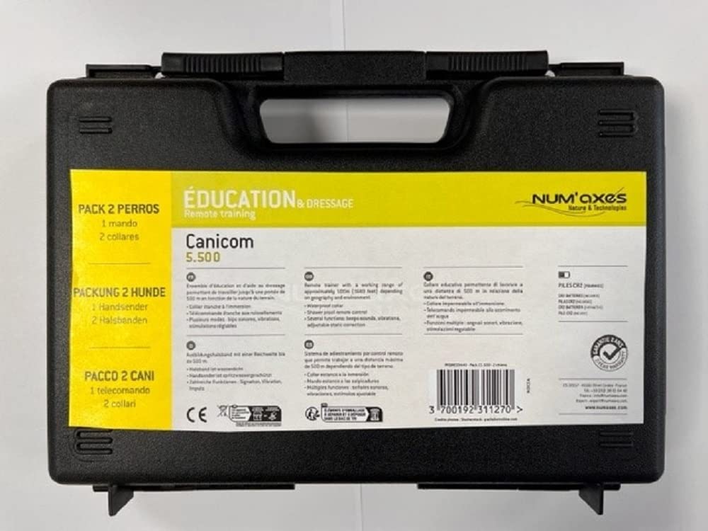 NUM'AXES Ensembles D’ÉDUCATION Pack CANICOM 5.500 pour 2 Chiens