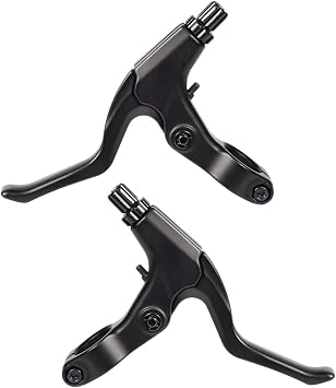 Mountain Bike Brake Levers, Aluminium Bicycle Brake Handle with Cable, Cantilever Brake Lever for MTB/BMX, Black