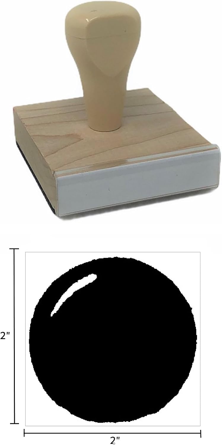 Gumball Rubber Stamp, 2 X 2 Wood Stamp image 3
