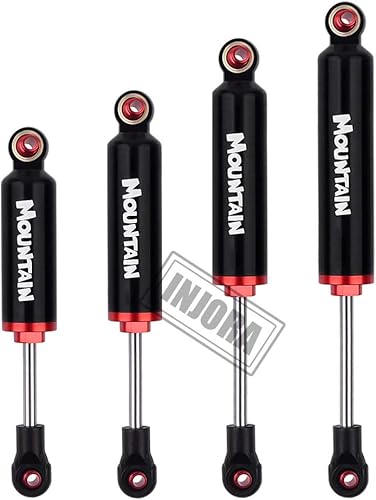Miniatura 2 de INJORA Amortiguadores de resorte interno para 110 RC Crawler Axial SCX10 90046 TRX-4 MST Redcat,4 piezas (3.543 in, negro)