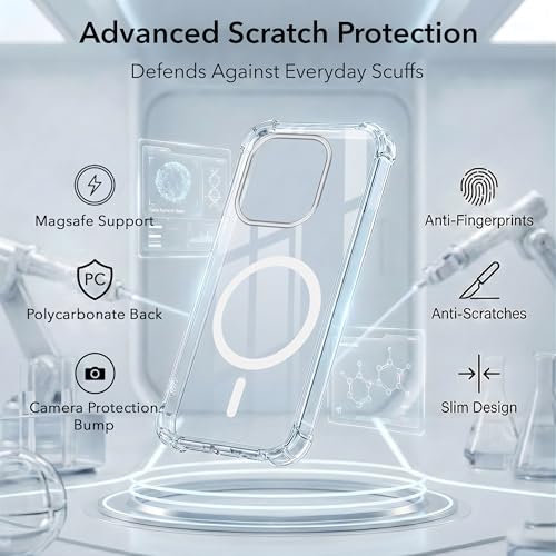 Image of Jkobi Shockproof Crystal-Clear Back Cover for Realme 16 Pro Plus 5G (Magsafe Wireless Support | Drop & Camera Protection | Hard Polycarbonate)