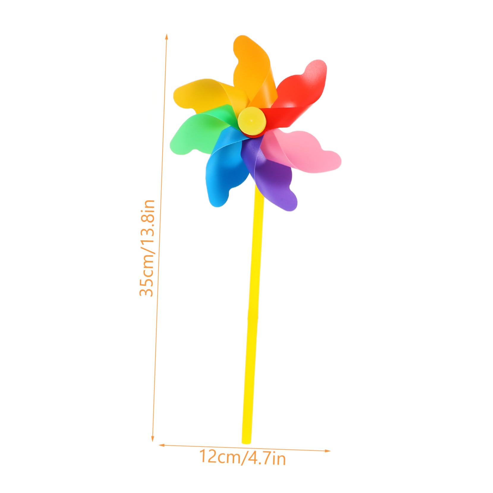 FUNOMOCYA 8pcs Large Outdoor Windmill Pinwheels Decorations Yard Garden Decorative Windmill Spinners