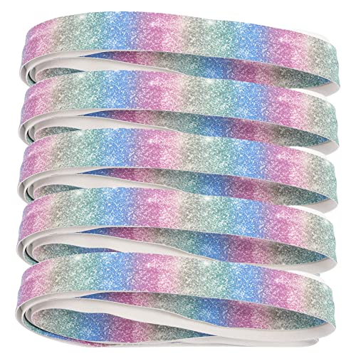 GALPADA 5pcs Anti-Slip Sweatband for Tennis Racket Badminton Fishing Rods Grip Tape Roll Damper