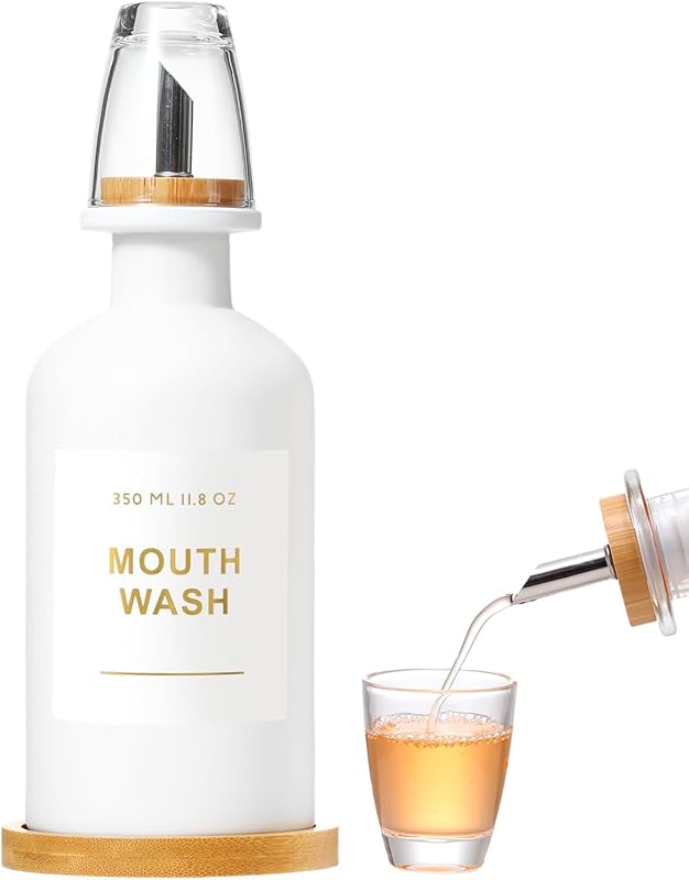 Dispensador de enxaguante bucal BONLONG branco, 350 mL