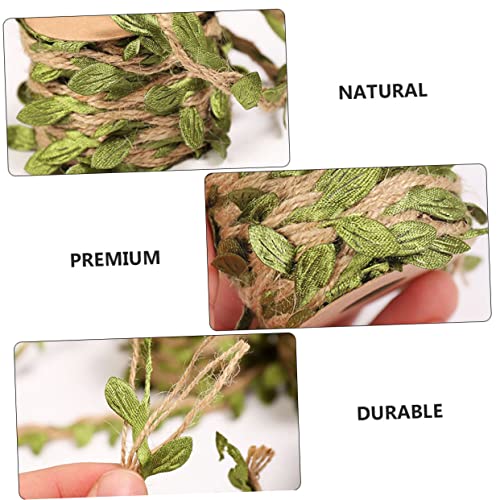 Yardwe 6 Rolos Simulação deixa corda de corda de substituição cordas de bricolage luminaria de mesa