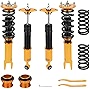 maXpeedingrods Coilovers Adjustable for CHRYSLER 300C 2005-2010 for Dodge Magnum CHARGER SRT8 R/T CHALLENGER Coupe, 24 Way Damping Setting Spring Shock Absorber Suspension Coil Struts Lowering Kit