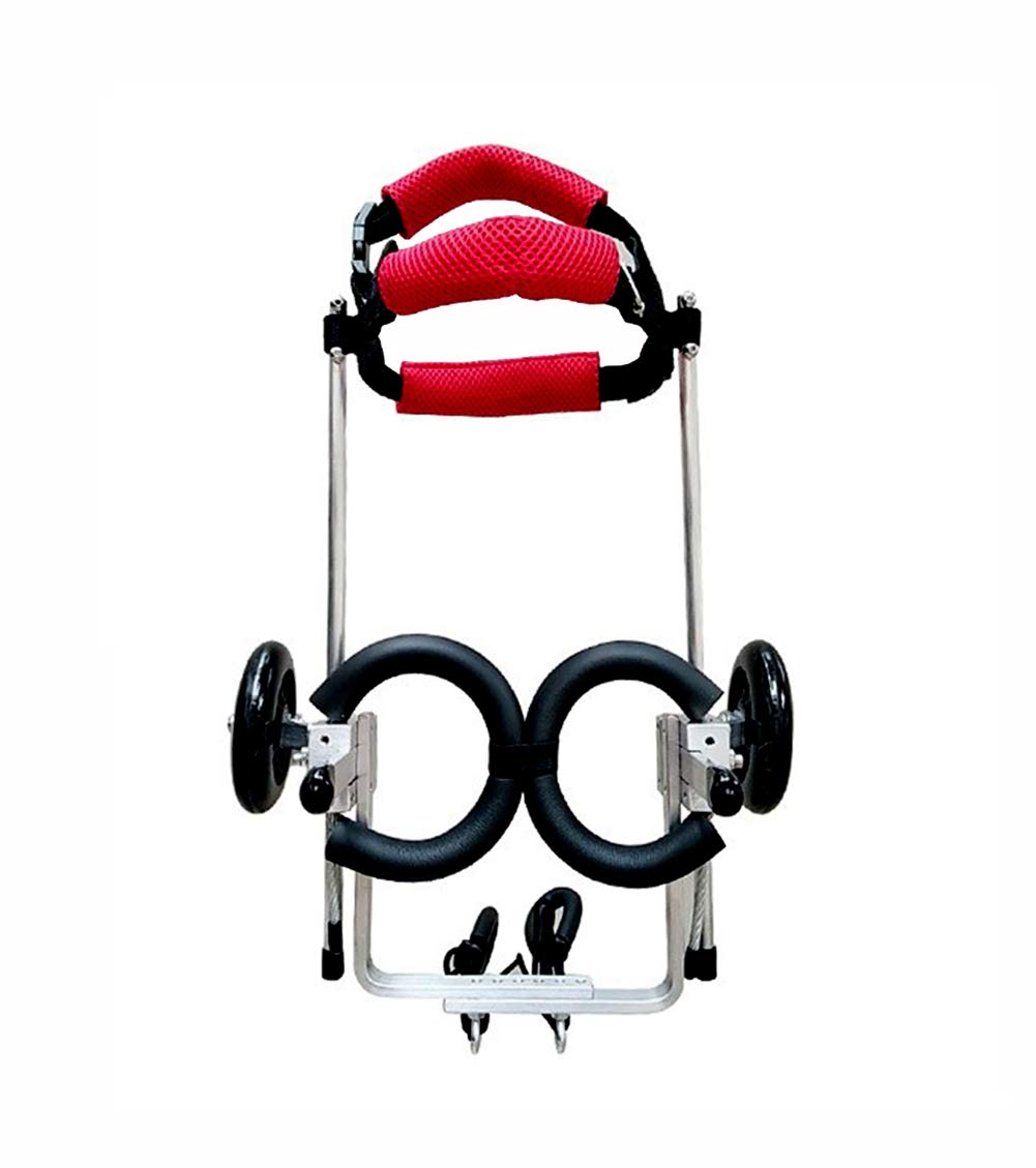 Carrello per Cani, Passeggino per Zampe Posteriori, Sedia a Rotelle per Animali Domestici per Piedi Posteriori, Portatori di Handicap/Paralisi/Disabili, 5-15 kg