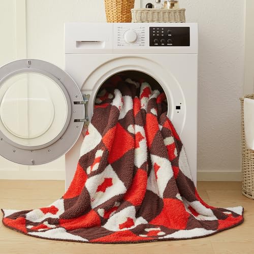 Image of CYMULA Christmas Knit Throw Blanket - Super Soft Cozy Fuzzy Blankets for Couch, Sofa & Bed, Holiday Throw Blanket,50 inchx60 inch