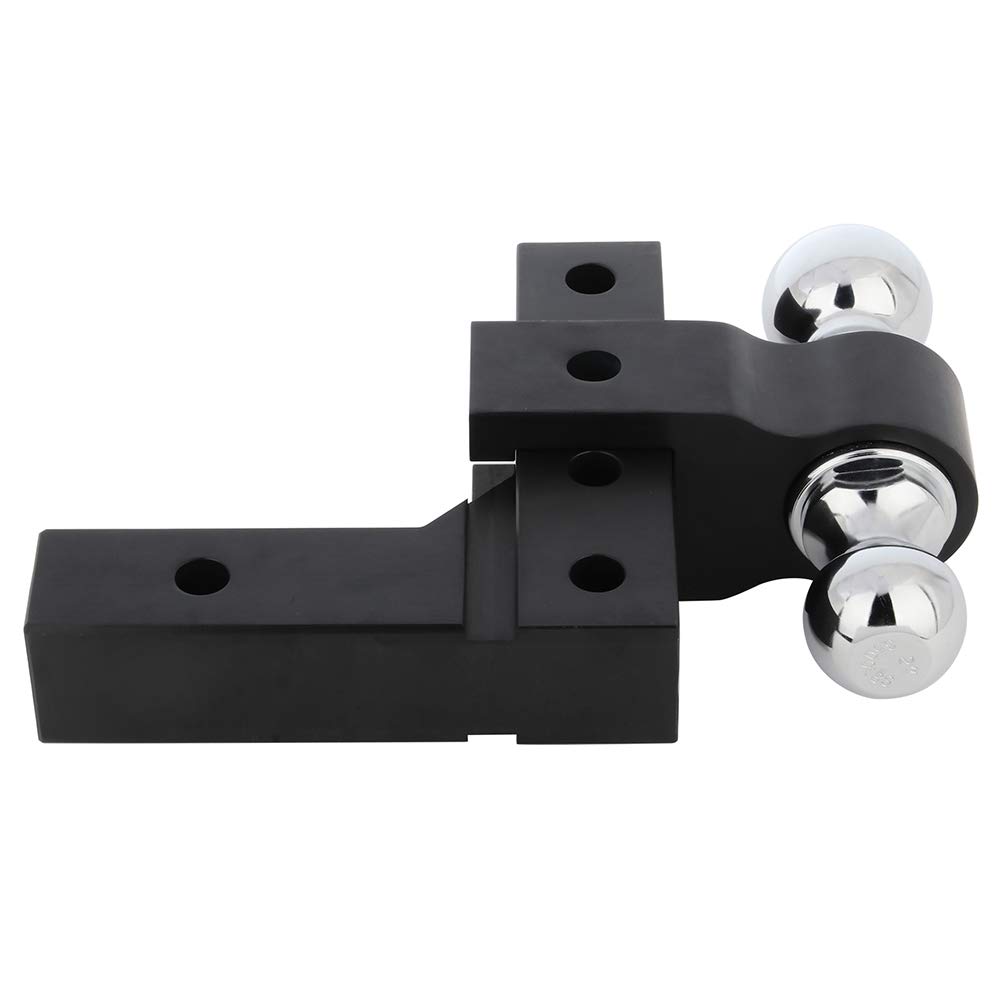ECCPP Aluminum Dual Ball Mount Adjustable Trailer Tow Hitch 2 inch Receiver
