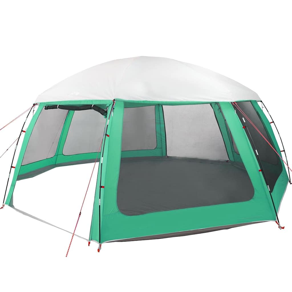 Carpa para Piscina con Desmontables y Paredes Azul 612x612 cm Verde mar
