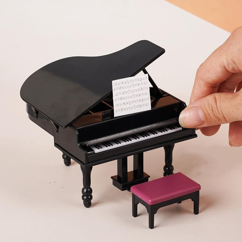 Amazon.co.jp: ミニチュア 楽器 ミニチュア グランドピアノ 1:12