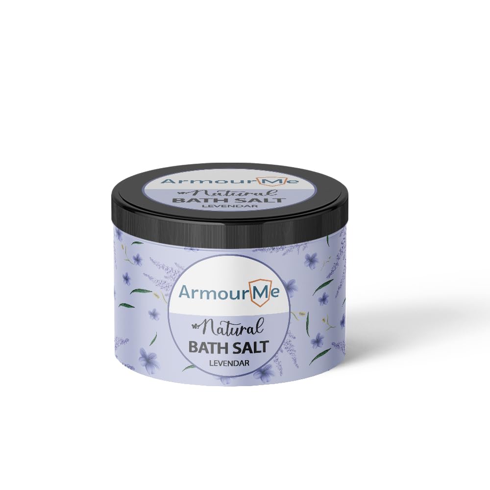Natural Himalayan Bath Salts | Elegance for Bathing Bliss | Nourishing Essential Care for Skin and Muscle Relaxation| Added Natural Flowers | No Added Colors (Lavender, 100 Grams)-image-27