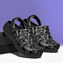 Clogs for Men | Adjustable Back Strap Stylish Non-Slip Walking Casual Sandals | Waterproof & Everyday Mules Flip-Flop For Men's & Boy's (Black, UK Footwear Size System, Adult, Men, Numeric, Wide, 10) gallery image