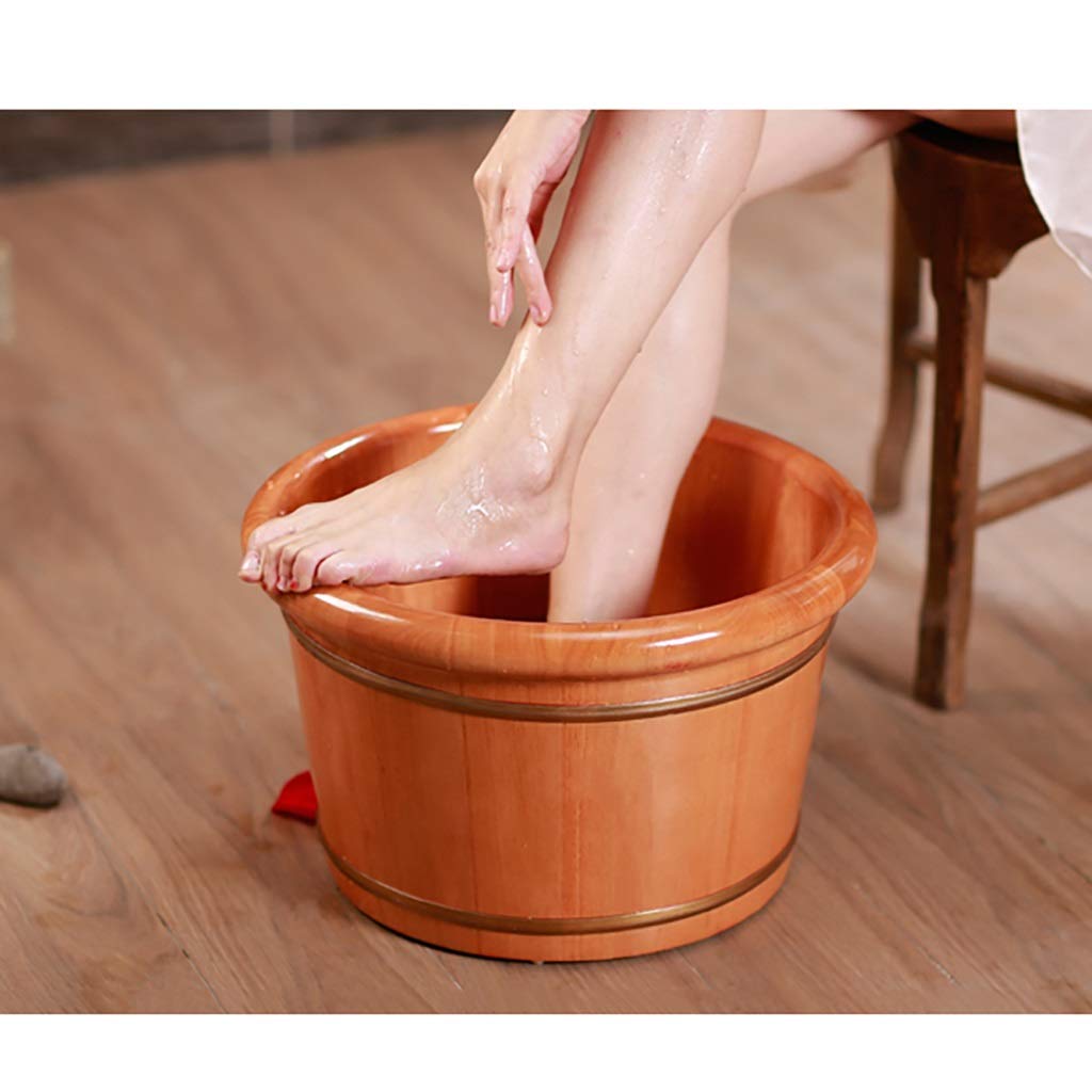 Vaschetta per i Piedi, Secchio per Vasca per pediluvio, Massaggio, Spa, Sauna, Ammollo, Pediluvio Secchio in Legno Spa per Piedi Lavabo per Uso Domestico Pratico Comfortable Anniversary