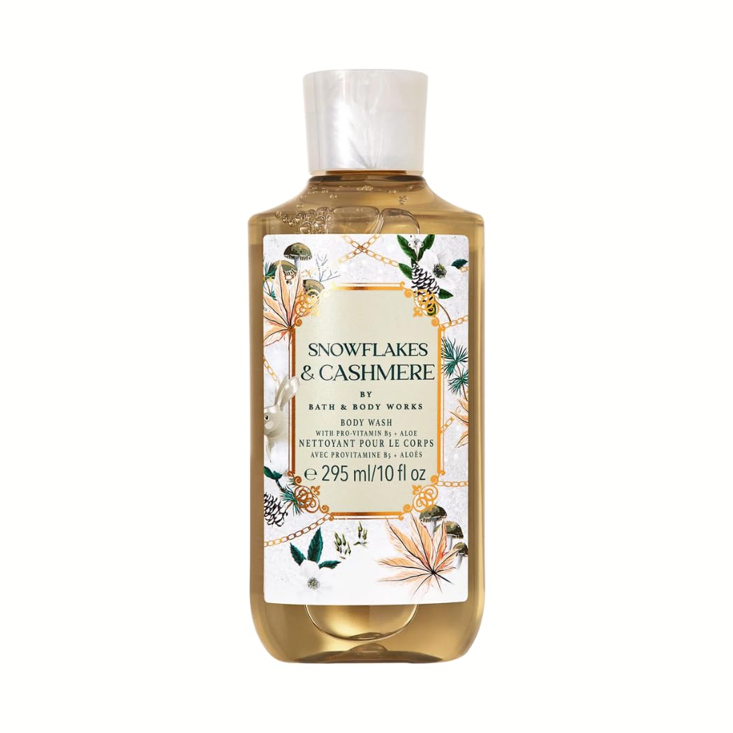 Bath and Body Snowflakes & Cashmere Shower Gel Body Wash, 10 fl. oz. / 295 mL (Packaging Styles May Vary)