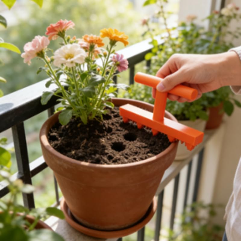 Herramienta para siembra de agujeros en jardín miniatura 2