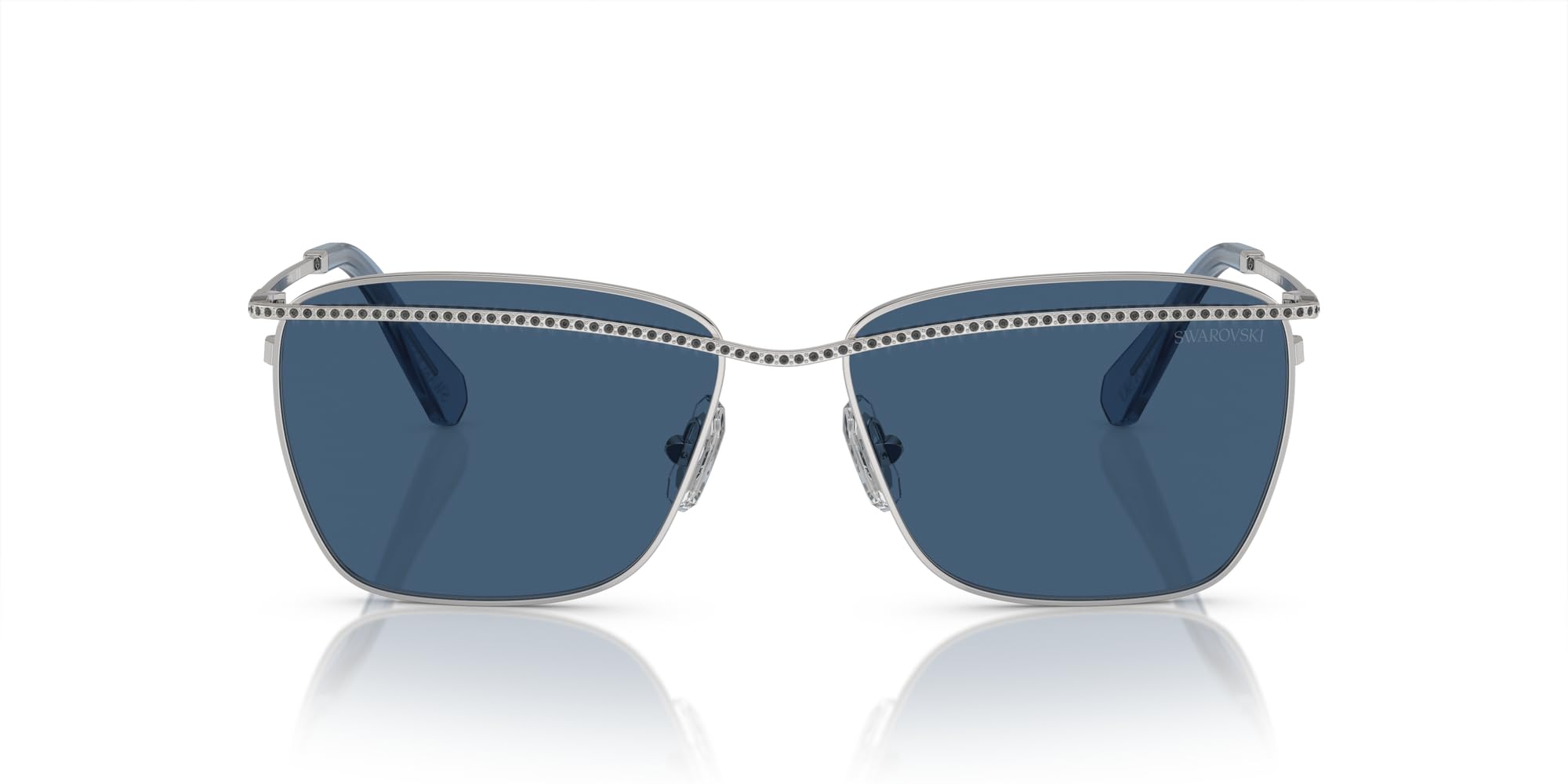 【送料,関税込】SWAROVSKI サングラス SK7006 Amazon | SK7006 DARK SILVER Frame/DARK BLUE Lenses, Size 58
