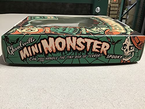 Retro-A-Go-Go Ghoulsville Retro-A-Go-Go Ghoulsville 7" Mini Monster Display Mask And 18" Jointed Hanging Monster Wall Decor In Retro Window Box (Crazy Bones) #TOP3