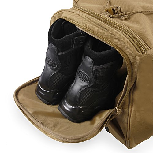 Highland Tactical Squad Rolling Duffel, DESERT, One Size