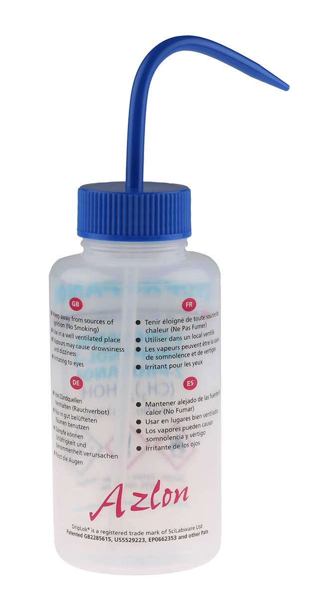 RS PRO Polyethylen Laborflasche 500ml Spritzflasche Weithalsig, Packung a 5 Stück
