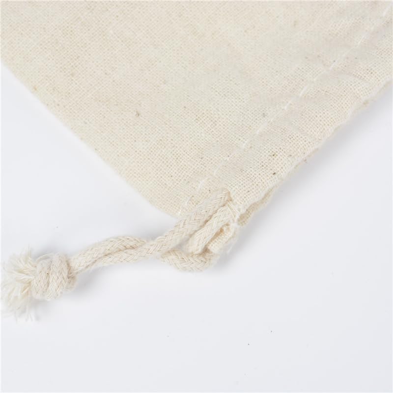 Geschenkbeutel 10/20 Stück Baumwolltaschen mit Kordelzug, Geschenkverpackungsbeutel, for Organisieren von Lebensmittelsäcken in verschiedenen Größen(20 pcs,20x30cm)