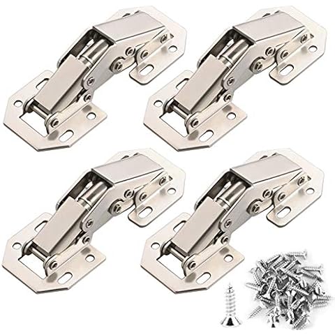 Bisagras para Muebles de Cocina 90º 4pcs + 35 Tornillos Cover