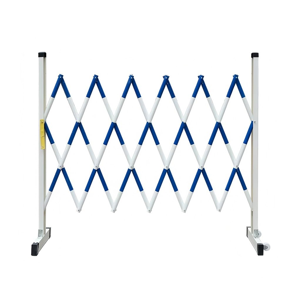 Barrière industrielle extensible en métal 1,2x3,5m pour chantier