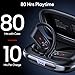 TAGRY Wireless Headphones Sport Earphones with Earhook Mic in-Ear headsets Balck