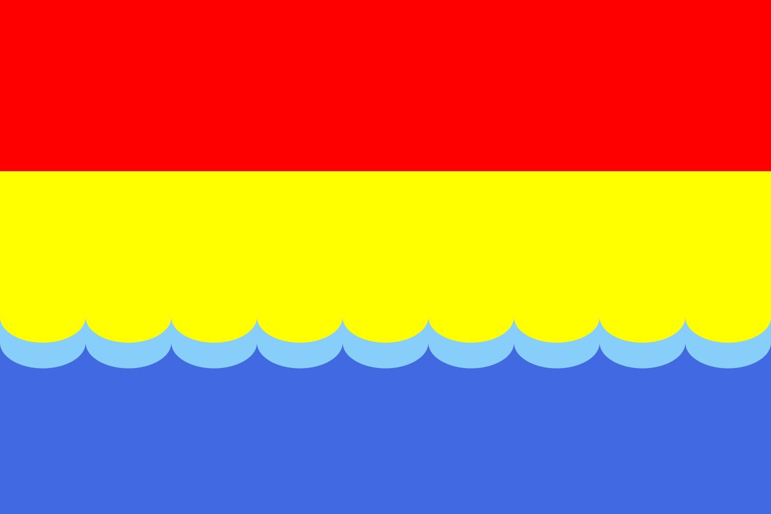 Drapeau Hola Prystan Raion pavillon Holoprystanskyj grand format